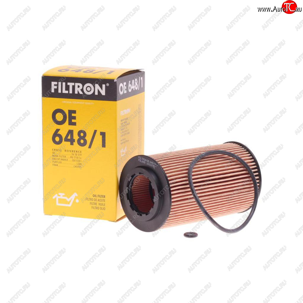389 р. Фильтр масляный OPEL Astra G (98-05),Vectra B,Zafira A (99-05) FILTRON FILTRON oe6481  с доставкой в г. Вологда