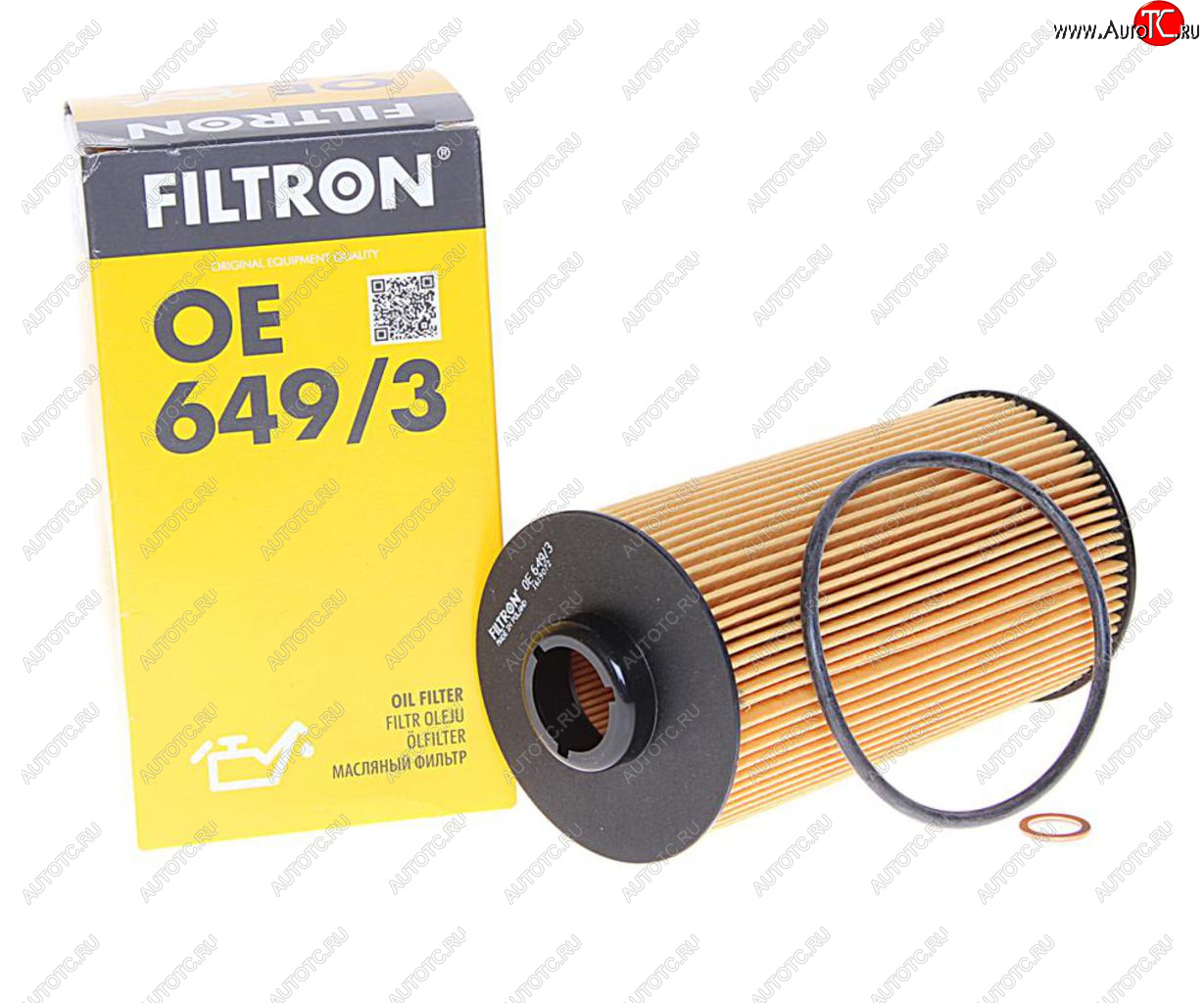 579 р. Фильтр масляный LAND ROVER Range Rover (02-05) (4.4) BMW 5 (E34,E39) (M60M62) FILTRON FILTRON oe6493  с доставкой в г. Вологда