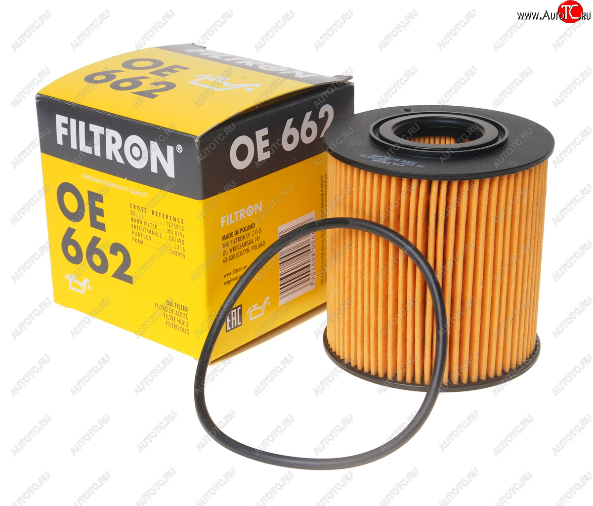 439 р. Фильтр масляный VOLVO S60,S80,XC70 (00-),XC70 2 (07-),V70 2 (00-) FILTRON FILTRON oe662  с доставкой в г. Вологда