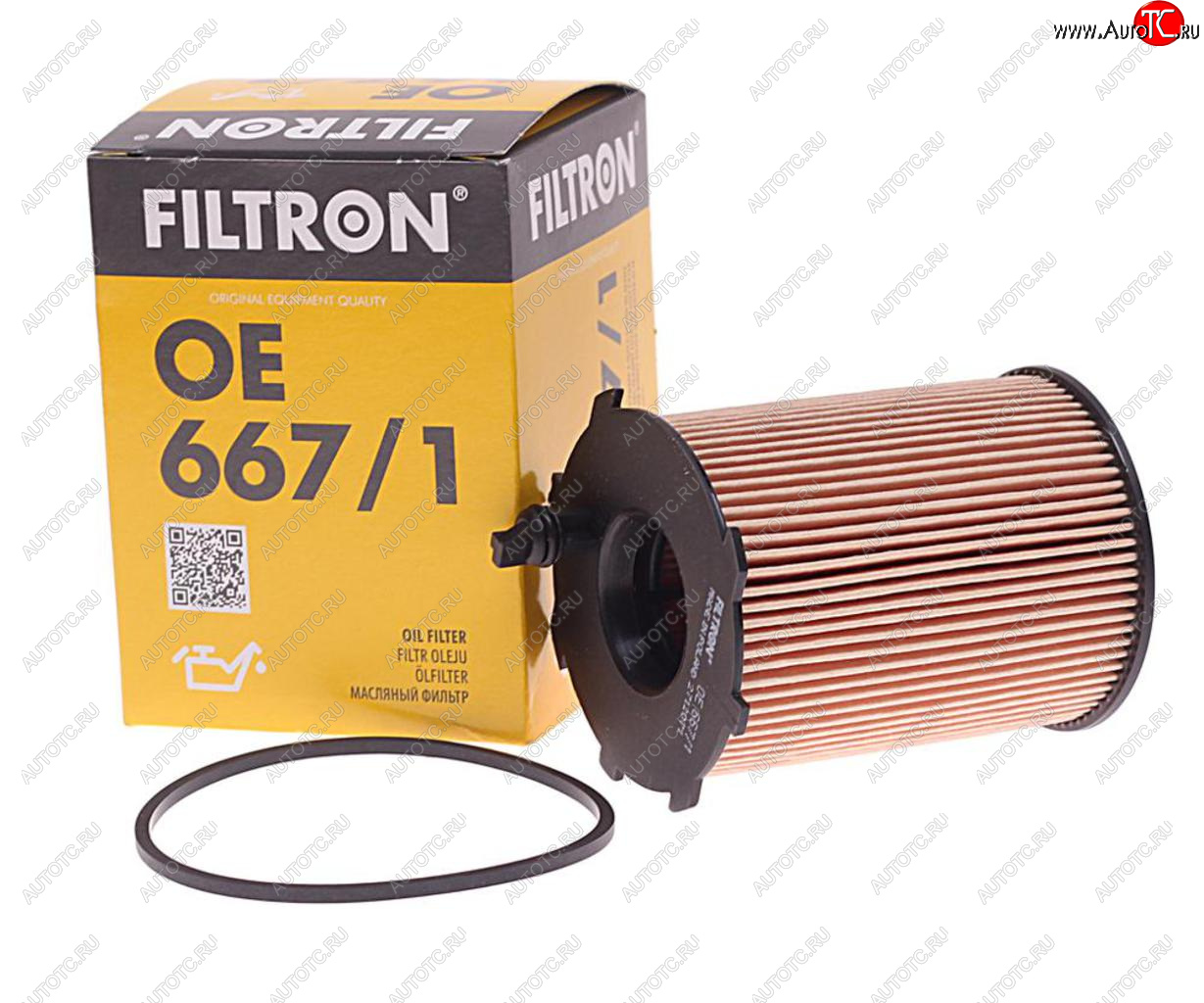 459 р. Фильтр масляный CITROEN Berlingo (05-),C3 (02-),C4 (04-),C5 (04-) FILTRON FILTRON oe6671  с доставкой в г. Вологда