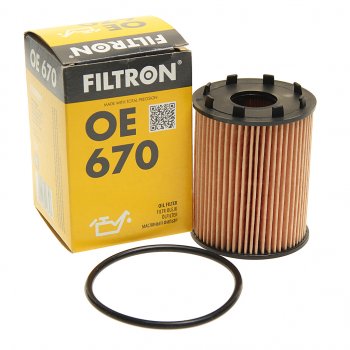 299 р. Фильтр масляный OPEL Astra H,Agila,Meriva,Corsa (03-) (D1.3 CDTI) FILTRON FILTRON oe670  с доставкой в г. Вологда. Увеличить фотографию 2