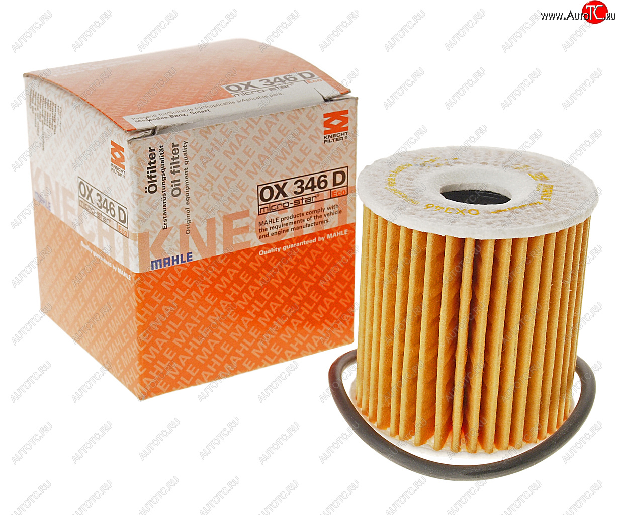 539 р. Фильтр масляный MERCEDES SMART (0.60.8) MAHLE MAHLE ox346d  с доставкой в г. Вологда