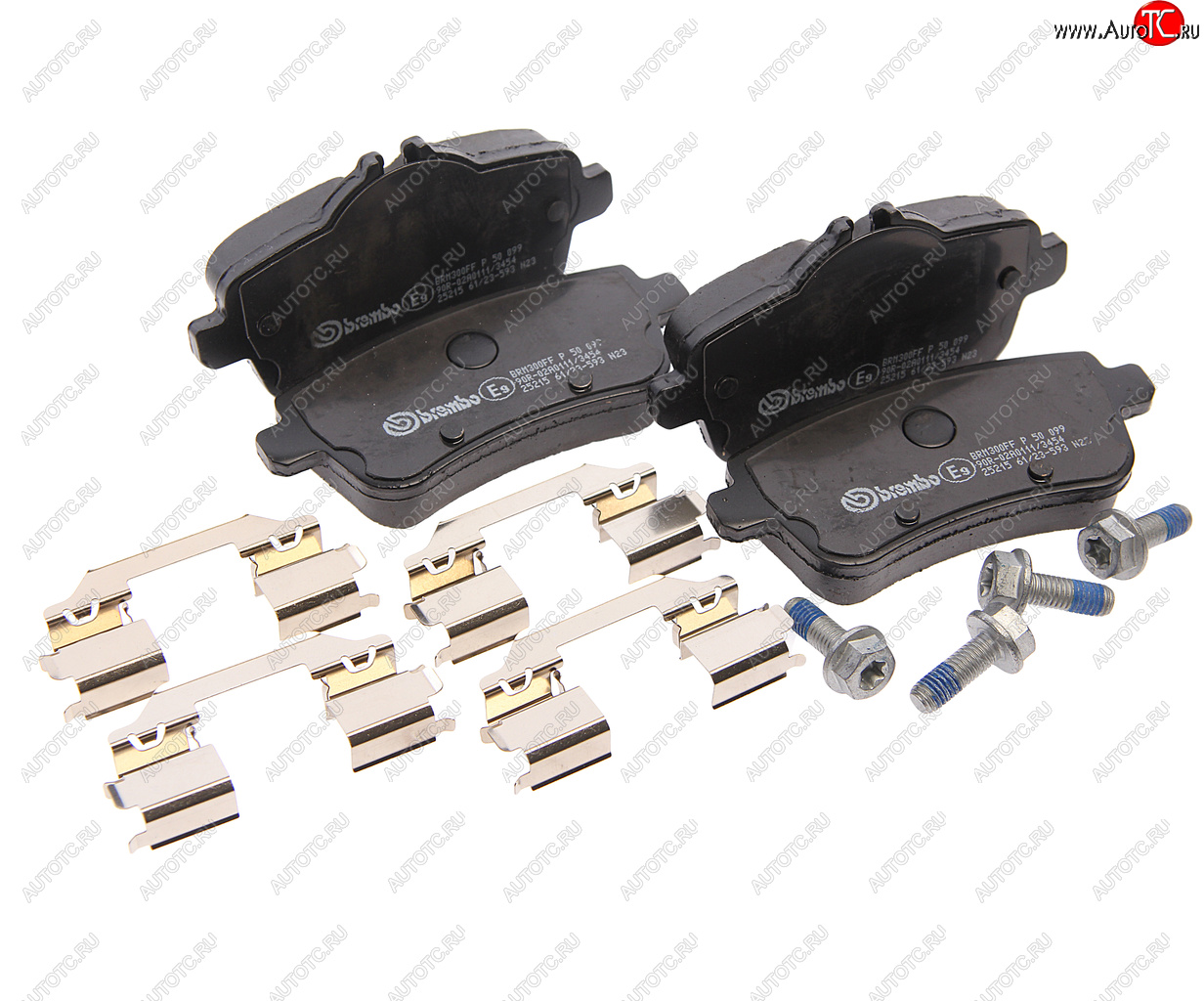 4 999 р. Колодки тормозные задние (4шт.) BREMBO Mercedes-Benz A class W176 дорестайлинг, хэтчбэк 5 дв. (2012-2015)  с доставкой в г. Вологда