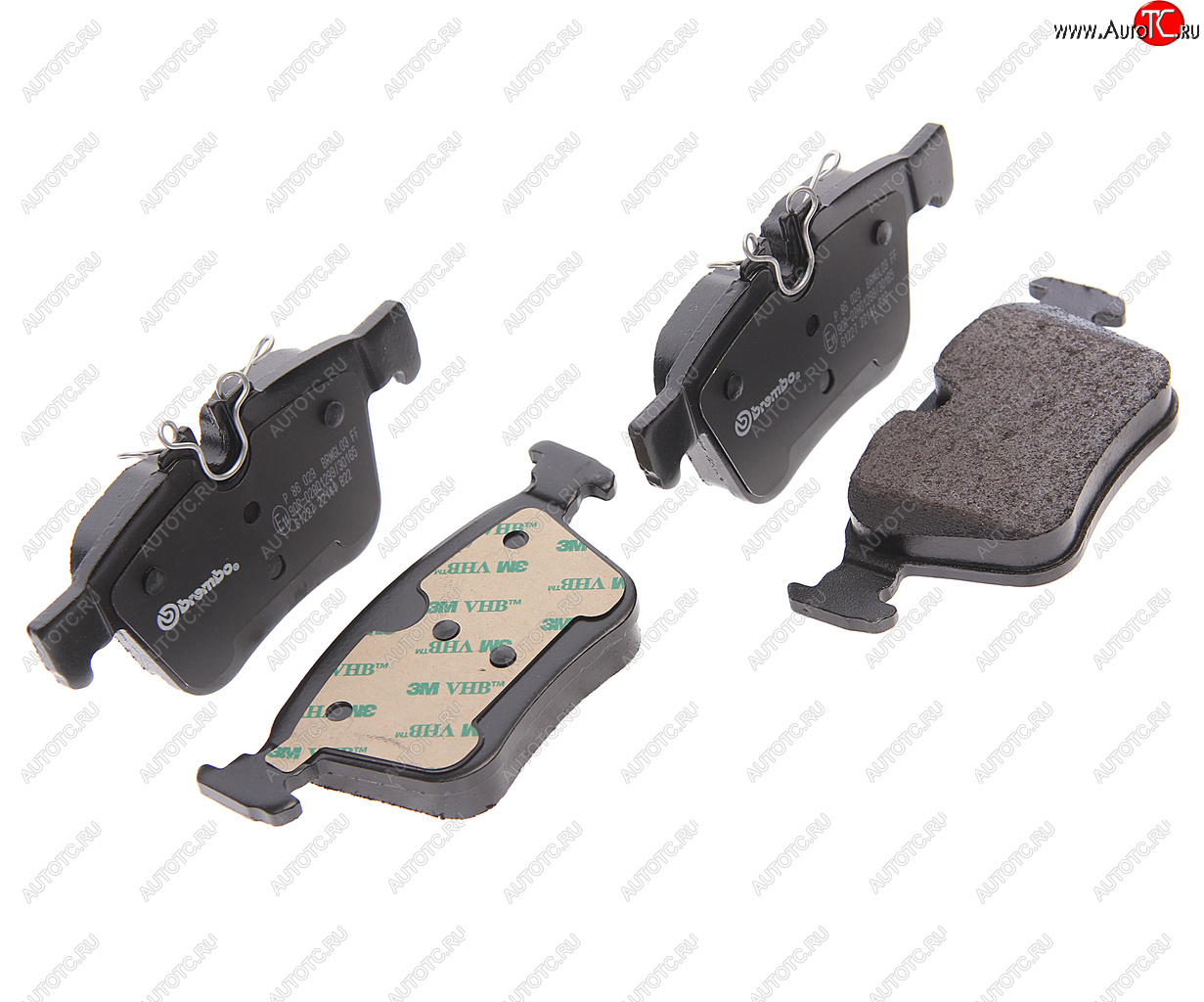 5 749 р. Колодки тормозные задние BREMBO Jaguar F-Pace X761 дорестайлинг (2015-2020)  с доставкой в г. Вологда
