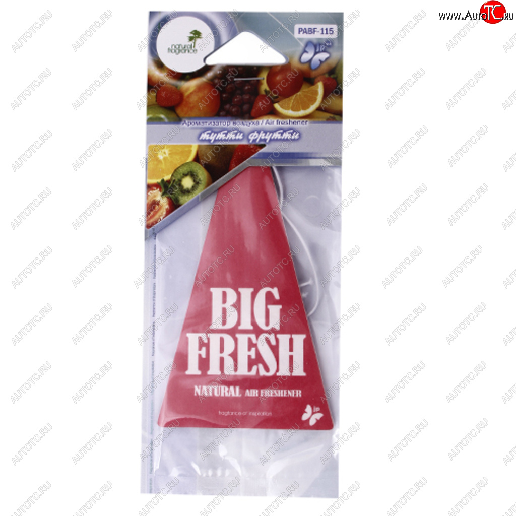 80 р. Ароматизатор подвесной пластина (тутти-фрутти) Big Fresh FKVJP FKVJP pabf-115 FKVJP pabf-115  с доставкой в г. Вологда
