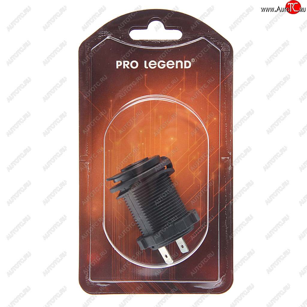 389 р. Гнездо прикуривателя 12V-24V красная подсветка PRO LEGEND PRO LEGEND pl9378  с доставкой в г. Вологда