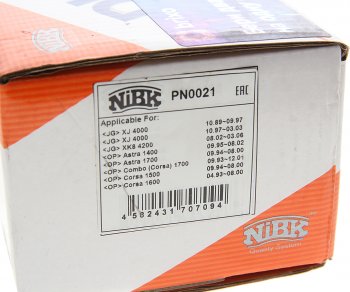 1 769 р. Колодки тормозные передние (4шт.) NIBK Daewoo Nexia дорестайлинг (1995-2008)  с доставкой в г. Вологда. Увеличить фотографию 4