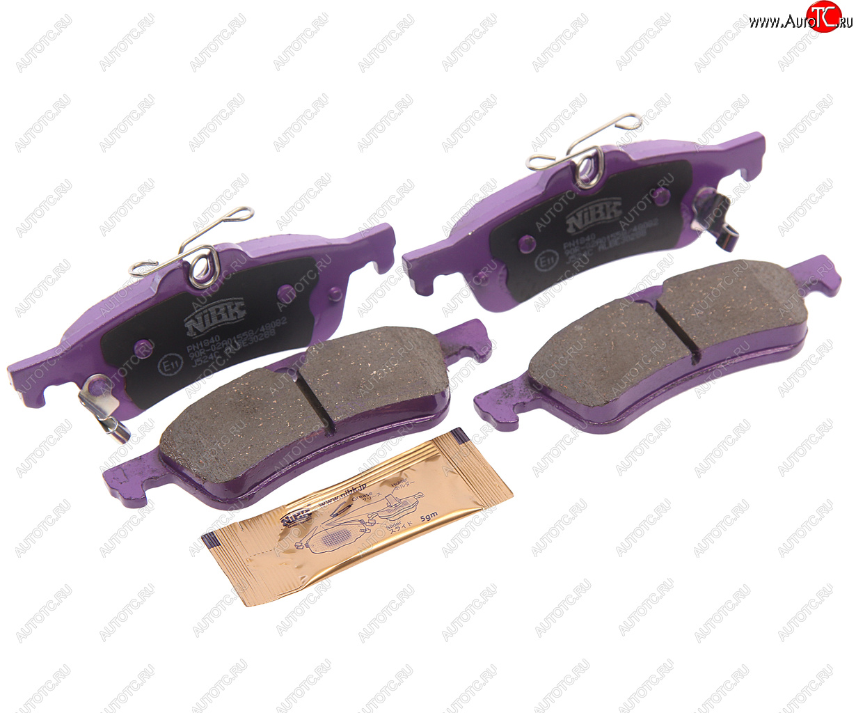 1 329 р. Колодки тормозные задние (4шт.) NIBK Honda Civic FK2 хэтчбэк 5 дв. (2011-2016)  с доставкой в г. Вологда