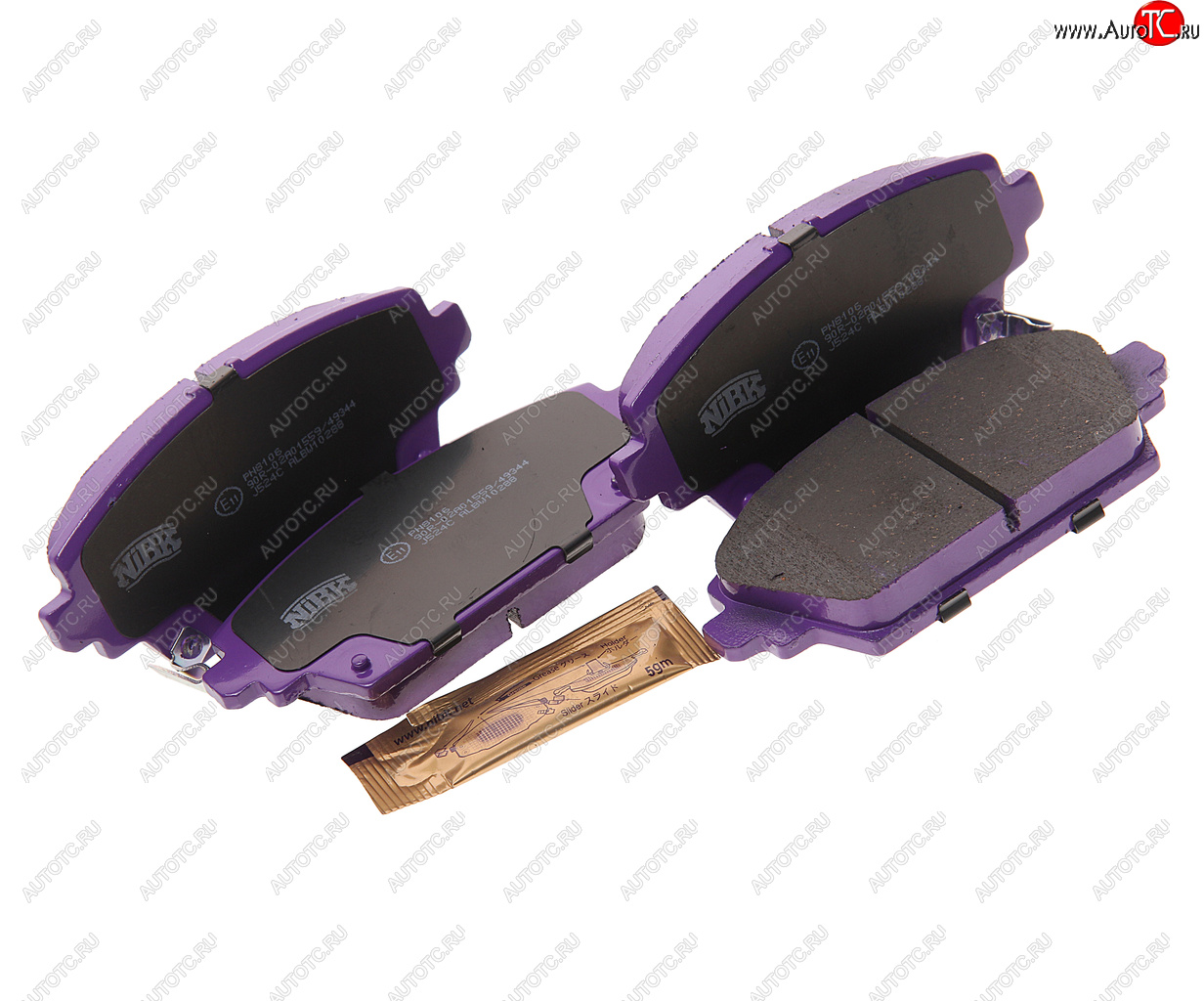 2 899 р. Колодки тормозные передние (4шт.) NIBK Honda Accord 6 CF седан дорестайлинг (1997-2000)  с доставкой в г. Вологда