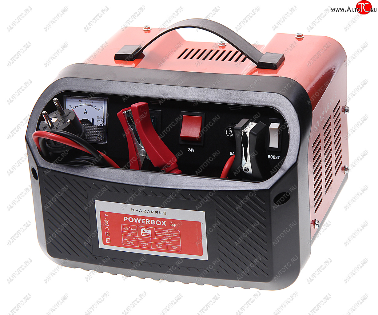 5 199 р. Устройство зарядное 12-24V 35А 40-400Ач 220V (автомат) KVAZARRUS KVAZARRUS powerbox 50p boost  с доставкой в г. Вологда
