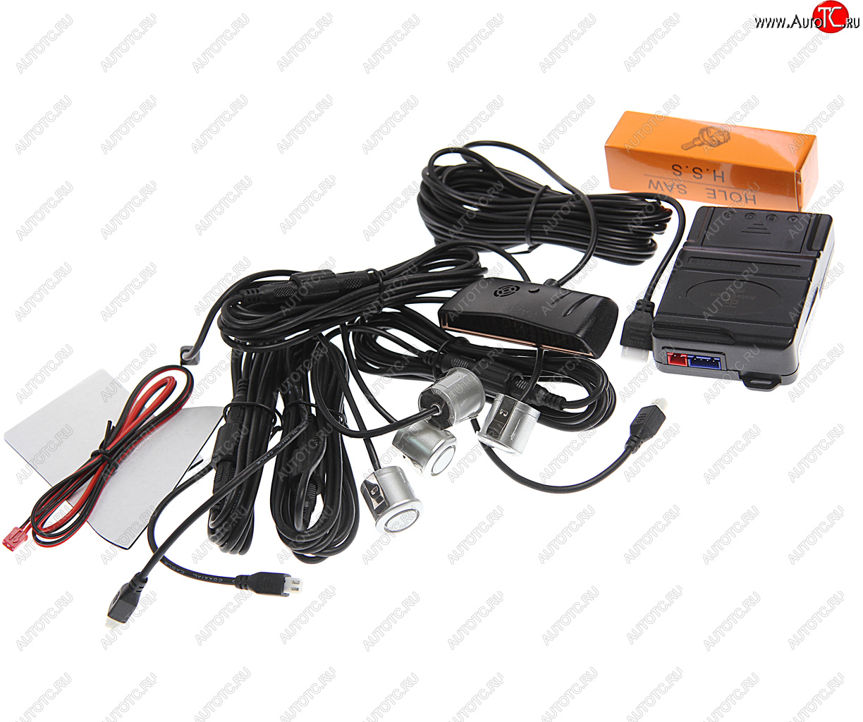 1 369 р. Датчик парковки d=19мм AUTOEXPERT AUTOEXPERT ps-4l profi silver  с доставкой в г. Вологда