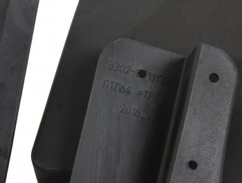 819 р. Брызговик ГАЗель Next колеса переднего НО термоэластопласт комплект 2шт. ПТП ПТП ptp001046  с доставкой в г. Вологда. Увеличить фотографию 3