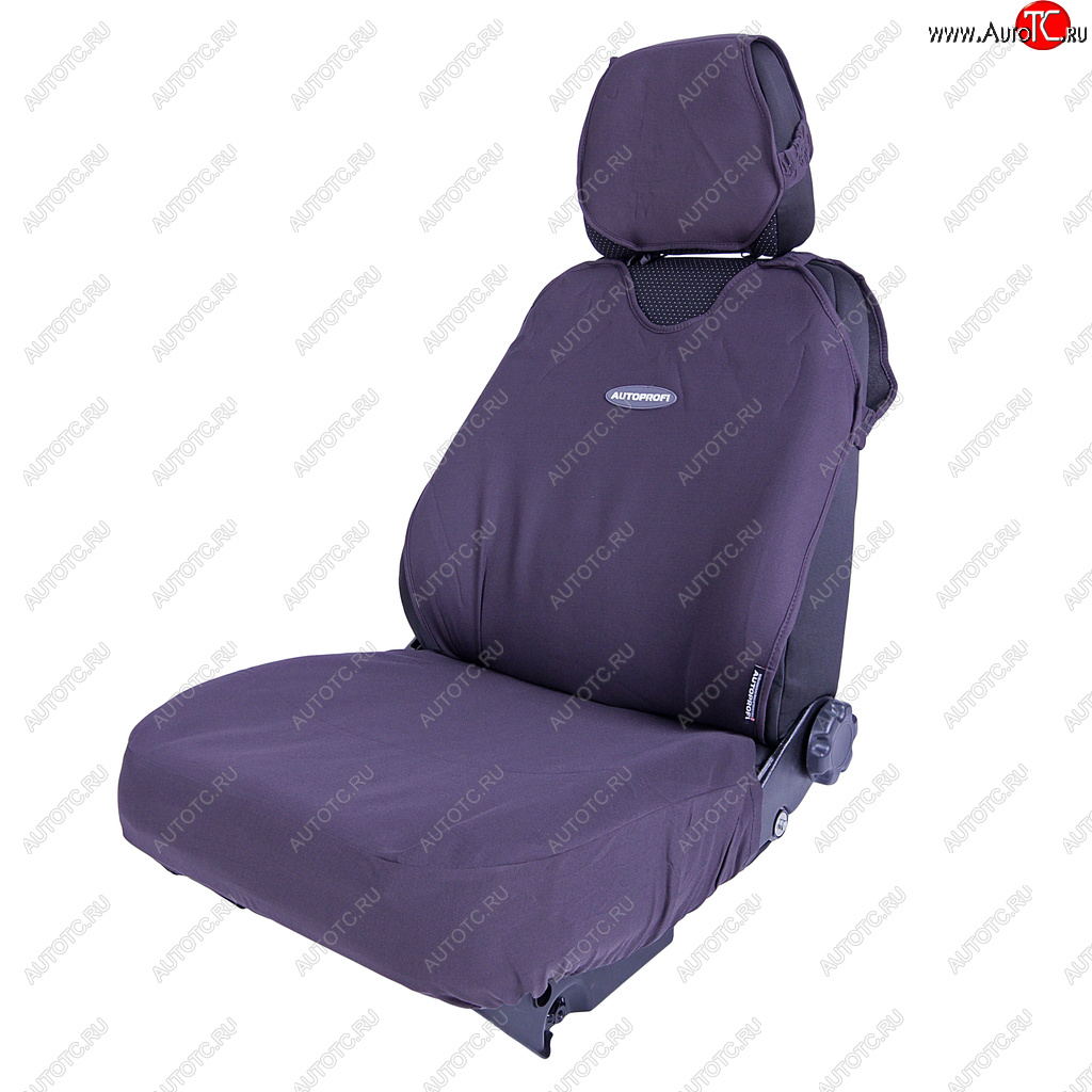 2 399 р. Универсальные чехлы сидений (майка, 9 предм., полиэстер) R-1 Sport Plus AUTOPROFI   (темно-серые )  с доставкой в г. Вологда