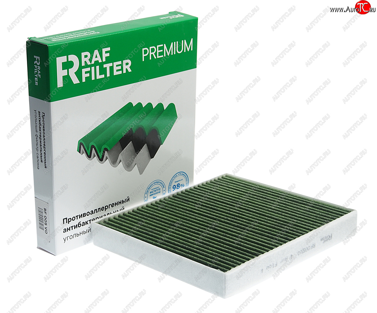 1 059 р. Фильтр воздушный салона VW Polo (17-) угольный антиаллергенный RAF FILTER RAF FILTER rf005vo  с доставкой в г. Вологда