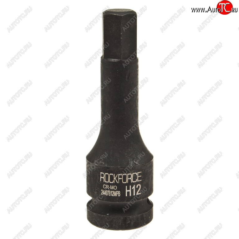 339 р. Бита-головка 12 HEX H12 L=79мм ударная ROCKFORCE ROCKFORCE rf-24407812mpb  с доставкой в г. Вологда