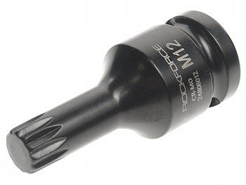 Бита-головка 12 SPLINE M12 ударная ROCKFORCE ROCKFORCE rf-24806012
