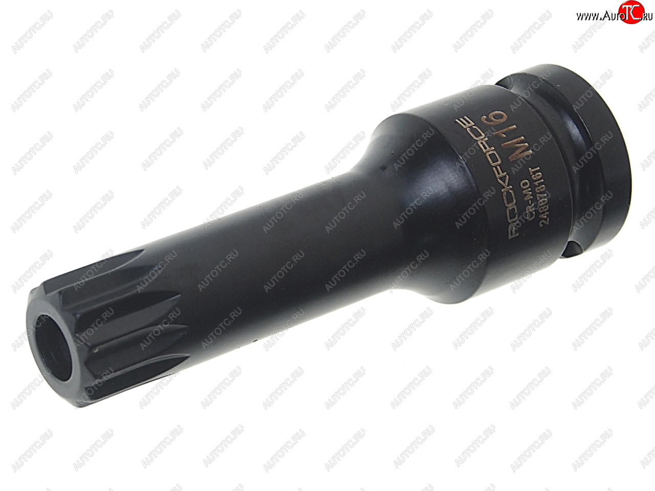 399 р. Бита-головка 1/2 SPLINE M16 с отверстием ударная глубокая ROCKFORCE ROCKFORCE rf-24807816t ROCKFORCE rf-24807816t  с доставкой в г. Вологда