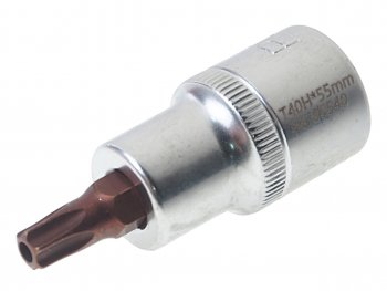 Бита-головка 1/2 TORX T40х55мм с отверстием Premium ROCKFORCE ROCKFORCE rf-34705540pr ROCKFORCE rf-34705540pr
