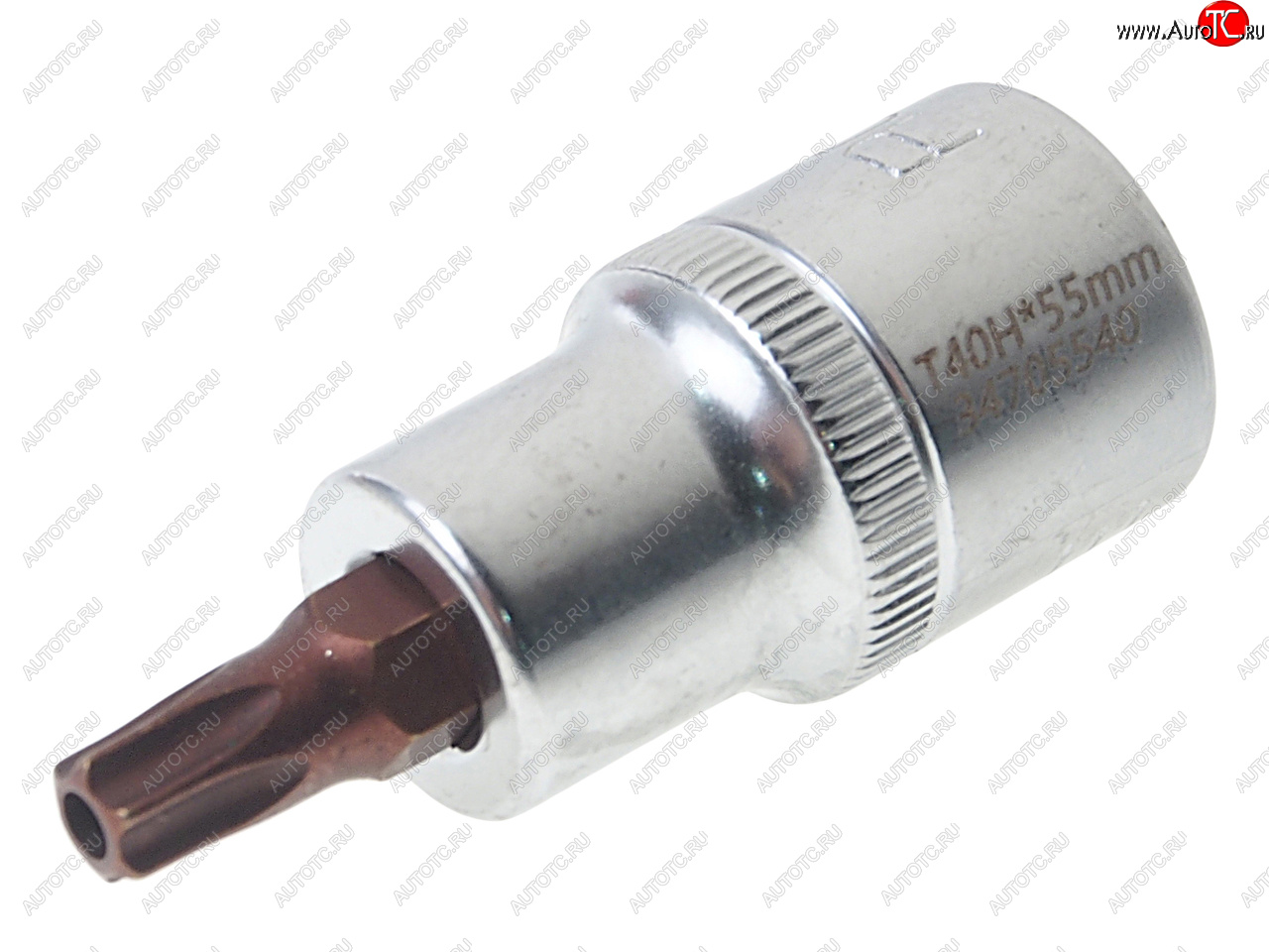 166 р. Бита-головка 1/2 TORX T40х55мм с отверстием Premium ROCKFORCE ROCKFORCE rf-34705540pr ROCKFORCE rf-34705540pr  с доставкой в г. Вологда