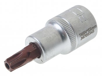 Бита-головка 1/2 TORX T45х55мм с отверстием Premium ROCKFORCE ROCKFORCE rf-34705545pr ROCKFORCE rf-34705545pr