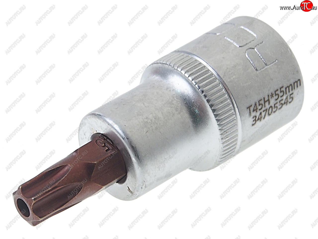 166 р. Бита-головка 1/2 TORX T45х55мм с отверстием Premium ROCKFORCE ROCKFORCE rf-34705545pr ROCKFORCE rf-34705545pr  с доставкой в г. Вологда