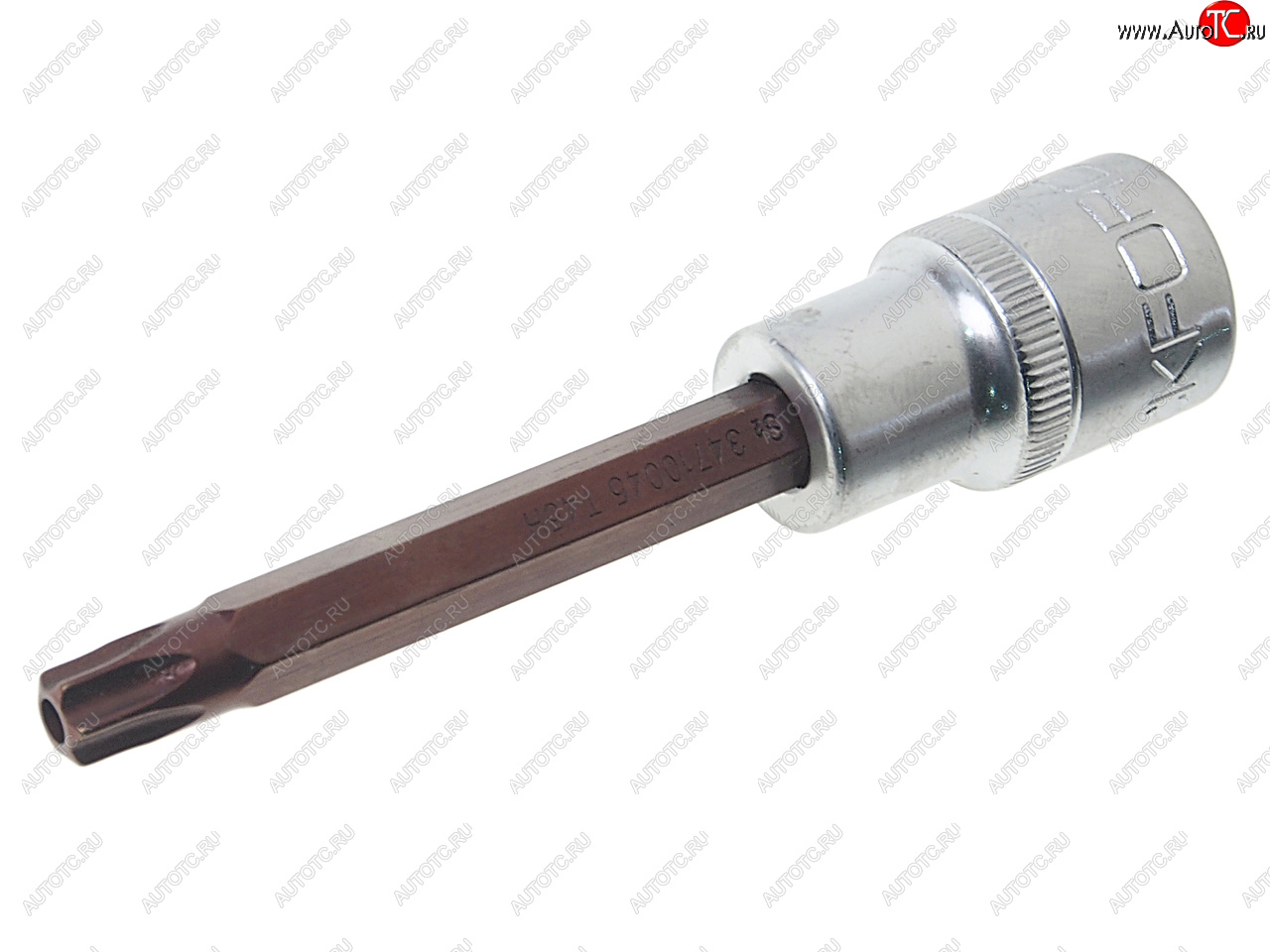 286 р. Бита-головка 12 TORX T45х100мм с отверстием Premium ROCKFORCE ROCKFORCE rf-34710045pr  с доставкой в г. Вологда