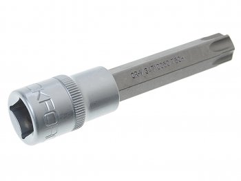 258 р. Бита-головка 12 TORX T60х100мм с отверстием ROCKFORCE ROCKFORCE rf-34710060  с доставкой в г. Вологда. Увеличить фотографию 2