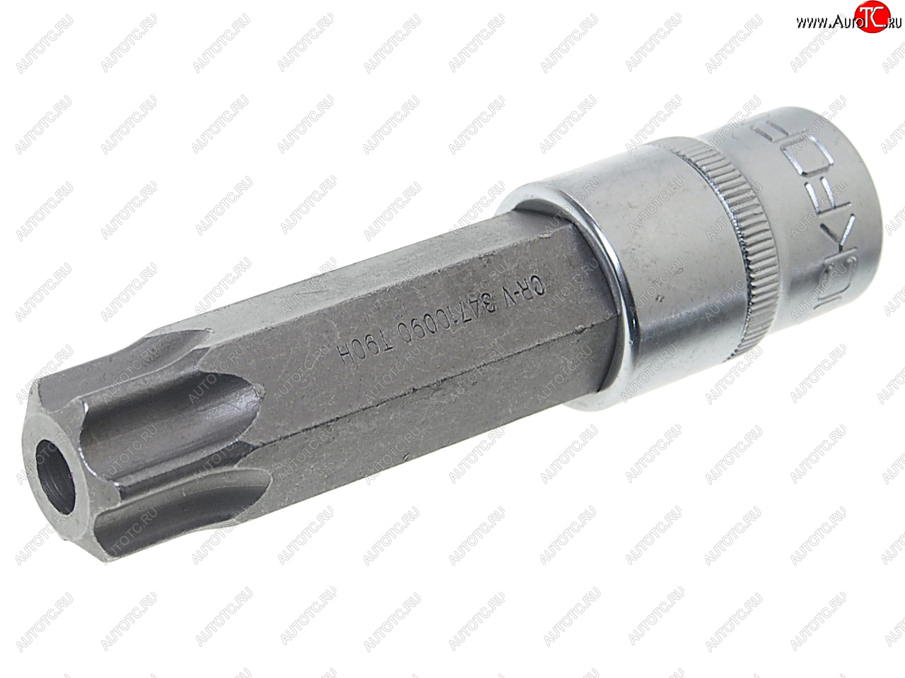 429 р. Бита-головка 12 TORX T90х100мм с отверстием ROCKFORCE ROCKFORCE rf-34710090  с доставкой в г. Вологда