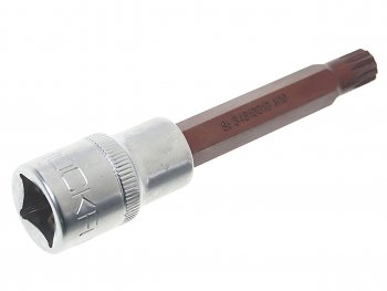 242 р. Бита-головка 12 SPLINE M10х100мм Premium ROCKFORCE ROCKFORCE rf-34810010pr  с доставкой в г. Вологда. Увеличить фотографию 2