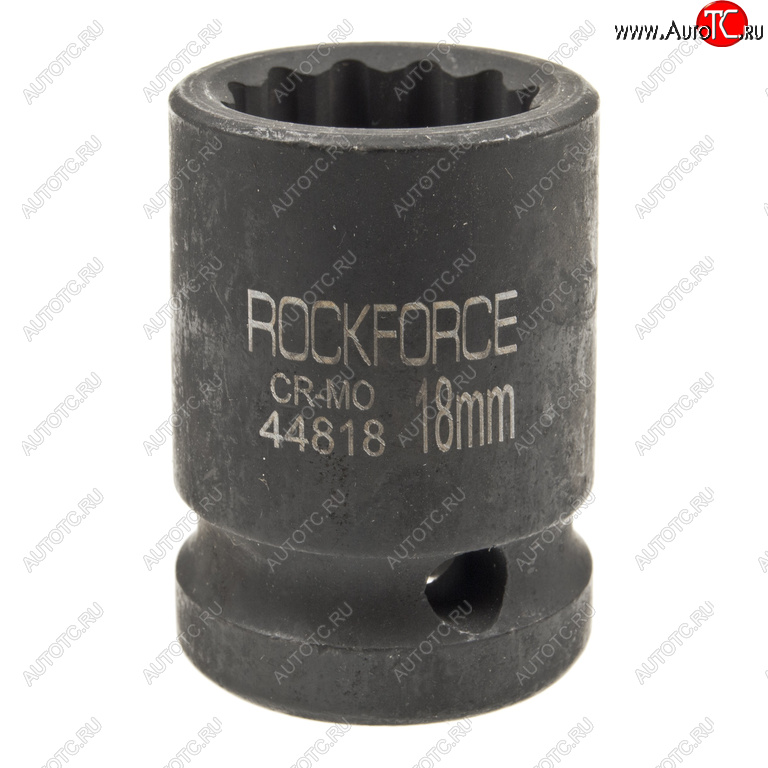 195 р. Головка торцевая 12 18мм 12-ти гранная ударная L=58мм ROCKFORCE ROCKFORCE rf-44818  с доставкой в г. Вологда
