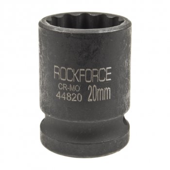 Головка торцевая 12 20мм 12-ти гранная ударная L=58мм ROCKFORCE ROCKFORCE rf-44820