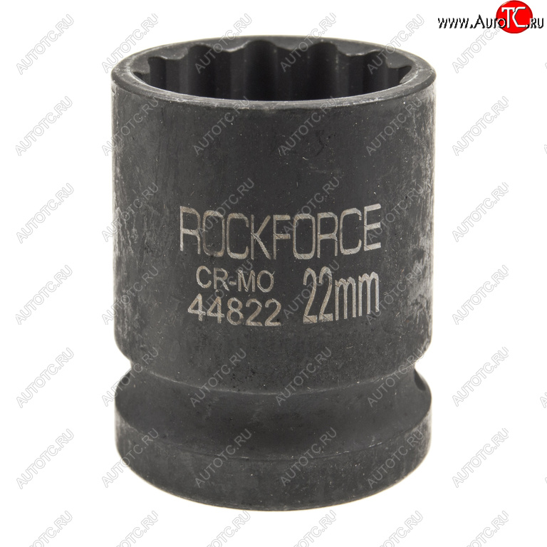 281 р. Головка торцевая 12 22мм 12-ти гранная ударная L=58мм ROCKFORCE ROCKFORCE rf-44822  с доставкой в г. Вологда