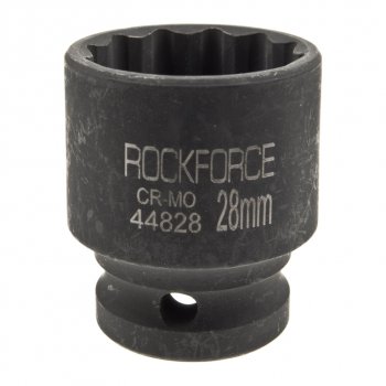 Головка торцевая 12 28мм 12-ти гранная ударная L=43мм ROCKFORCE ROCKFORCE rf-44828
