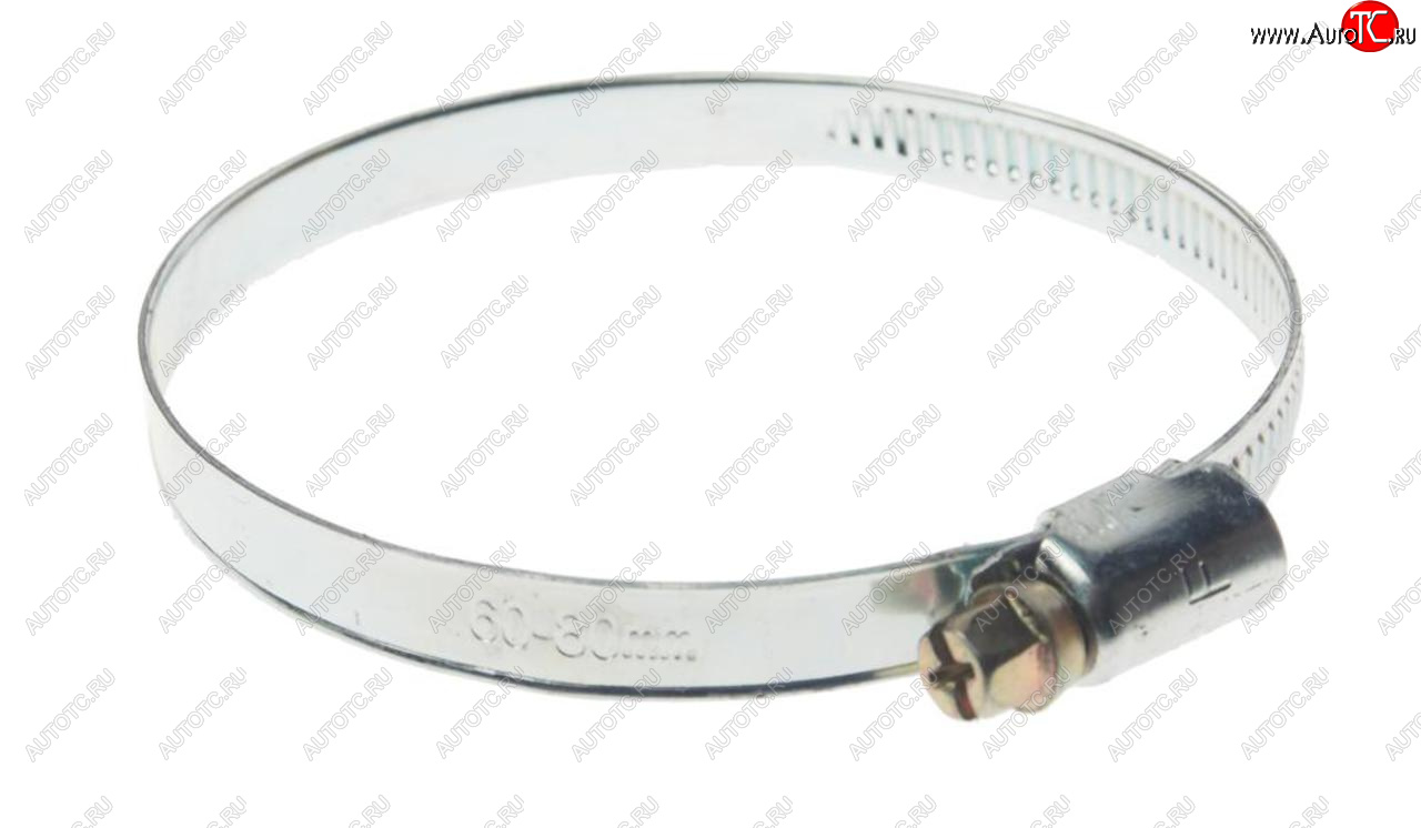 37 р. Хомут ленточный 060-080мм (9мм) червячный сталь ROCKFORCE ROCKFORCE rf-60-80  с доставкой в г. Вологда