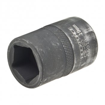 283 р. Головка торцевая 12 19мм 5-ти гранная ударная L=40мм ROCKFORCE ROCKFORCE rf-65019  с доставкой в г. Вологда. Увеличить фотографию 2