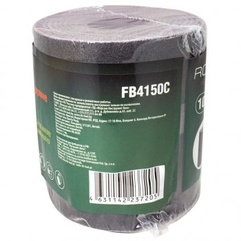 849 р. Бумага наждачная P-150 100ммх10м на тканевой основе рулон ROCKFORCE ROCKFORCE rf-fb4150c  с доставкой в г. Вологда. Увеличить фотографию 2