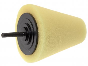 Губка для полировки 80x30мм конусная для дрели желтая ROCKFORCE ROCKFORCE rf-pl80h