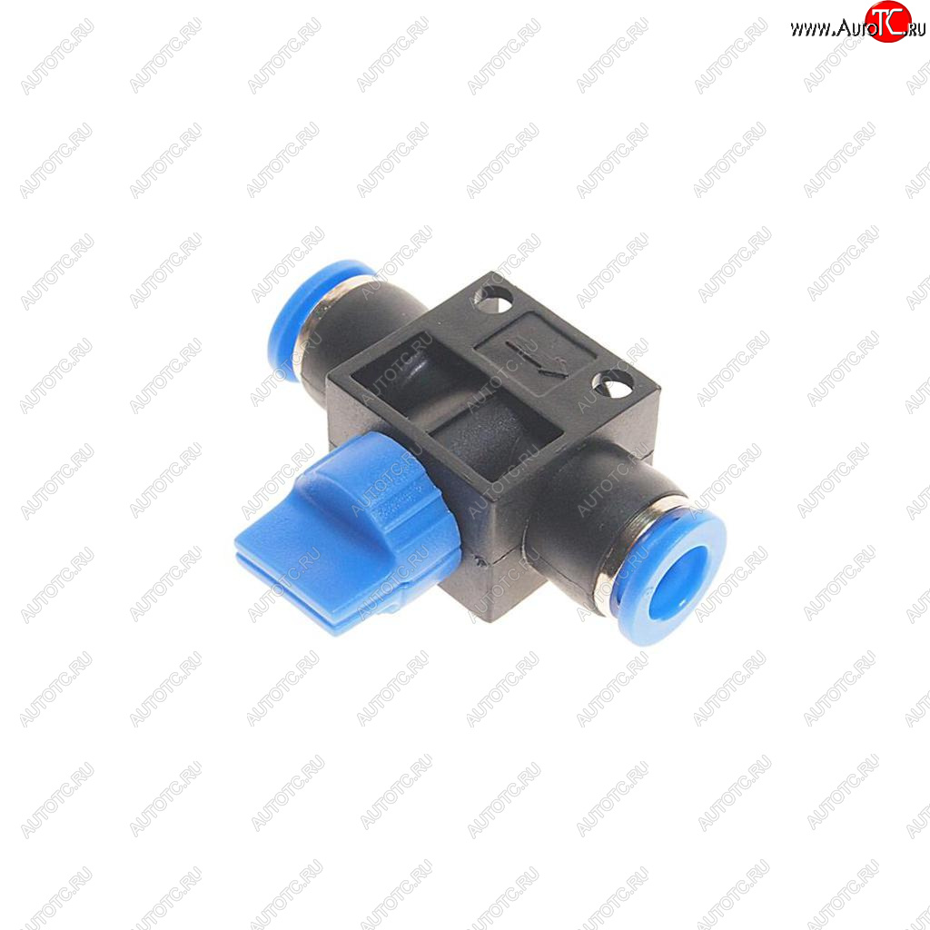 256 р. Фитинг для пластиковых трубок 8x8мм с краном ROCKFORCE ROCKFORCE rf-shvff08-08  с доставкой в г. Вологда