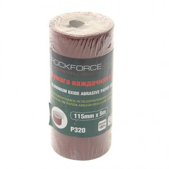Бумага наждачная P-320 115ммх5м рулон ROCKFORCE ROCKFORCE rf-sr2320a