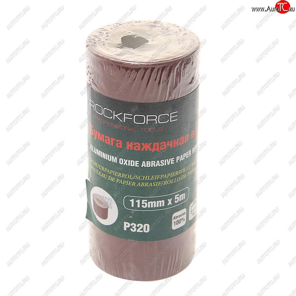 299 р. Бумага наждачная P-320 115ммх5м рулон ROCKFORCE ROCKFORCE rf-sr2320a  с доставкой в г. Вологда