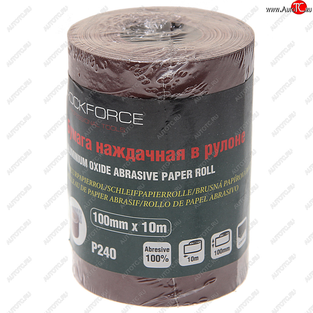 549 р. Бумага наждачная P-240 100ммх10м рулон ROCKFORCE ROCKFORCE rf-sr4240a  с доставкой в г. Вологда