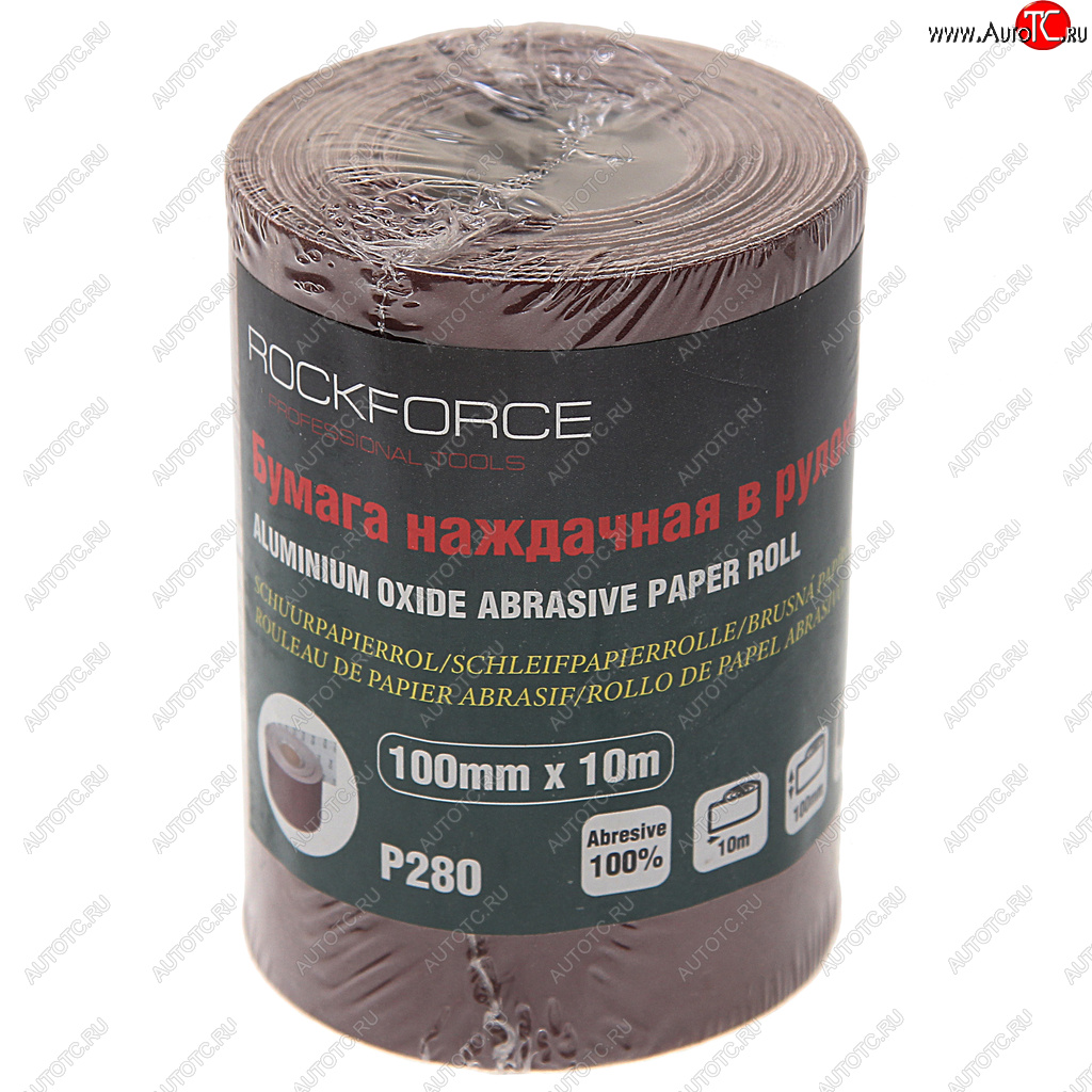 549 р. Бумага наждачная P-280 100ммх10м рулон ROCKFORCE ROCKFORCE rf-sr4280a  с доставкой в г. Вологда