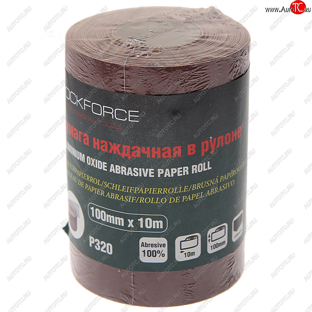 549 р. Бумага наждачная P-320 100ммх10м рулон ROCKFORCE ROCKFORCE rf-sr4320a  с доставкой в г. Вологда