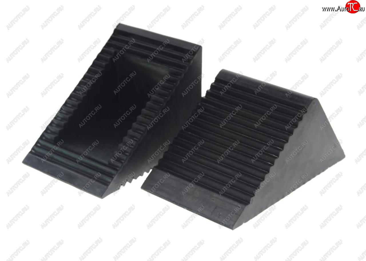 1 179 р. Упор противооткатный резиновый 130х80х65мм 2шт. ROCKFORCE ROCKFORCE rf-trf3301  с доставкой в г. Вологда