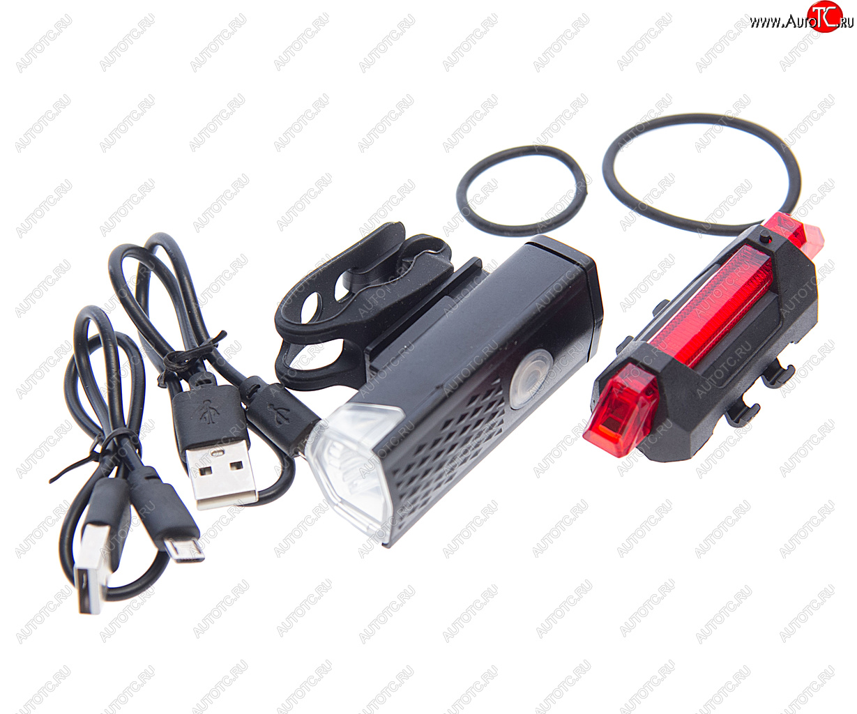 999 р. Фонарь велосипедный набор USB кабель с аккумулятором 480mAh Led NO NAME rpl-2255dc-918  с доставкой в г. Вологда