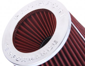 1 399 р. Фильтр воздушный PRO SPORT TORNADO красный хром широкий d=70 PRO SPORT rs-00126  с доставкой в г. Вологда. Увеличить фотографию 3