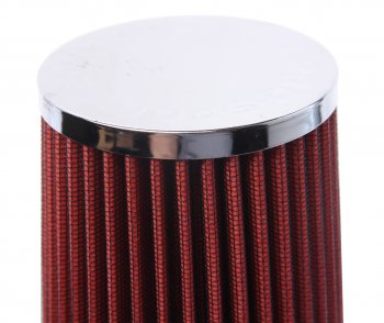 1 379 р. Фильтр воздушный PRO SPORT компакт угловой красный хром d=70 PRO SPORT rs-00769  с доставкой в г. Вологда. Увеличить фотографию 3