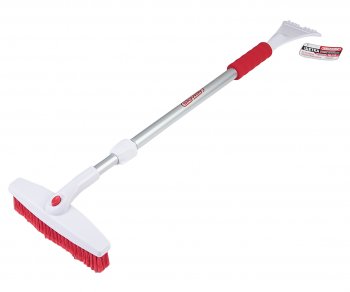 Щетка со скребком телескопическая 76-112см бело-красная SKYWAY SKYWAY s07801009