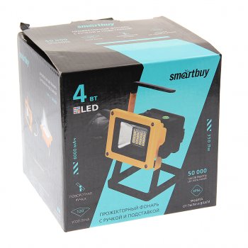 1 669 р. Фонарь-прожектор аккумуляторный SMART BUY SMART BUY sbf-3-24smd  с доставкой в г. Вологда. Увеличить фотографию 4