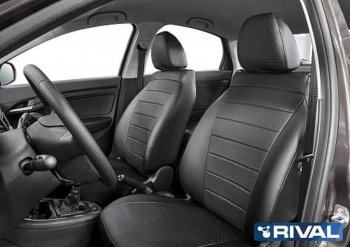 5 999 р. Авточехлы HYUNDAI Elantra седан (16-) экокожа черные комплект RIVAL RIVAL sc.2306.1 RIVAL sc.2306.1  с доставкой в г. Вологда. Увеличить фотографию 2